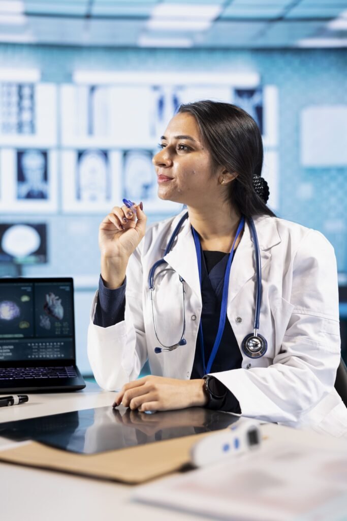 Doctor providing general medical consultation